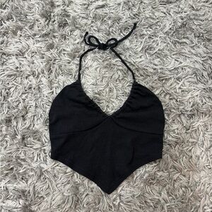 Garage Black Halter Top